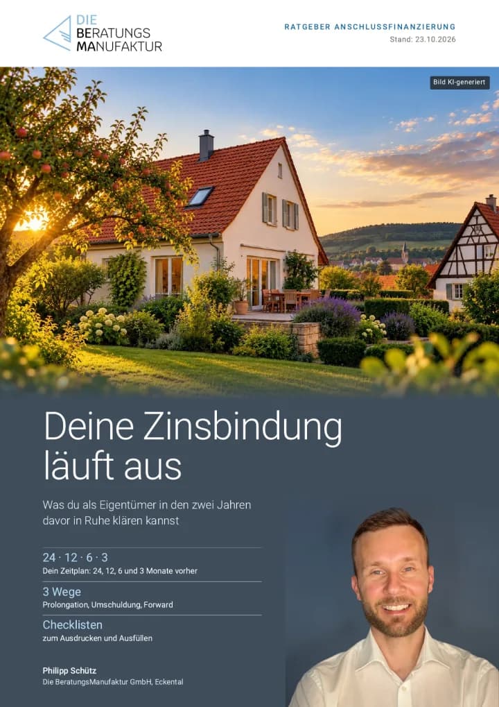 Cover des Hefts Deine Zinsbindung läuft aus